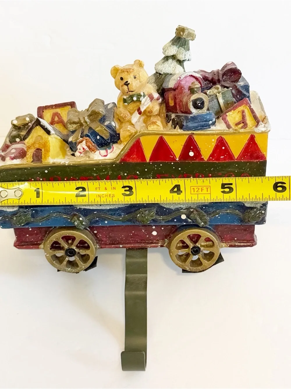 Christmas Express Toy Train Car Stocking Holder Metal Target Vintage 2005